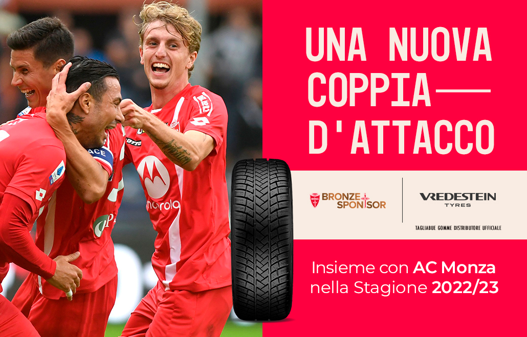Una nuova coppia d'attacco,  Tagliabue Gomme e Vredestein giocano insieme al Monza in Serie A